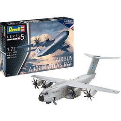 Airbus A400M Atlas RAF 1:72 scale Plastic Model Airplane Kit by Revell in Silver