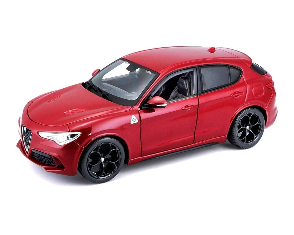 BBURAGO 1:24 Scale Alfa Romeo Stelvio Diecast Models Car SUV Toys Model FOR Gift 