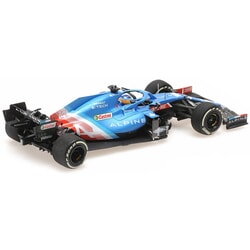 Alpine F1 Team A521 Fernando Alonso (No.14 Qatar GP 2021) in Blue
