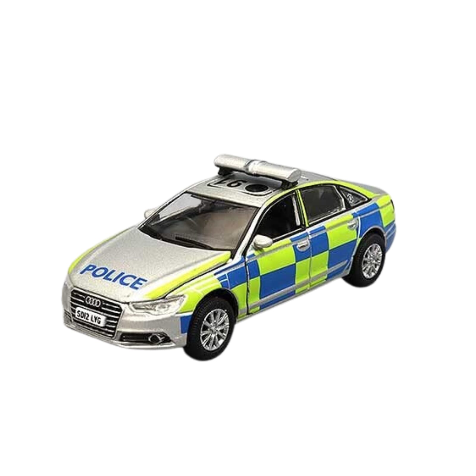 Audi A6 Police Car PSNI Police With Sign in Grey Blue Green