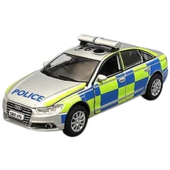 Audi A6 Police Car Diecast Model 1:64 scale Grey/Blue/Green