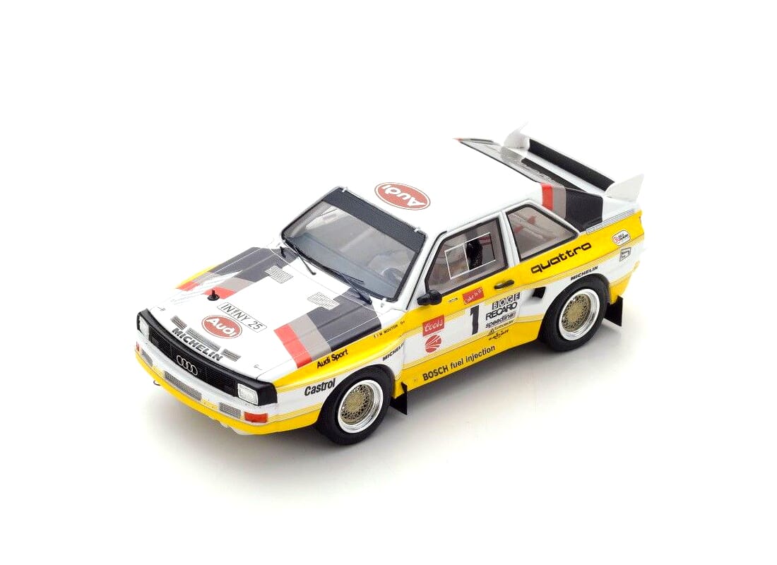 Audi Quattro S1 Michele Mouton Winner Pikes Peak 1985 in White and Yellow