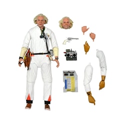 Ultimate Doc Brown Hazmat Suit Figure from Back To The Future Part 1. 