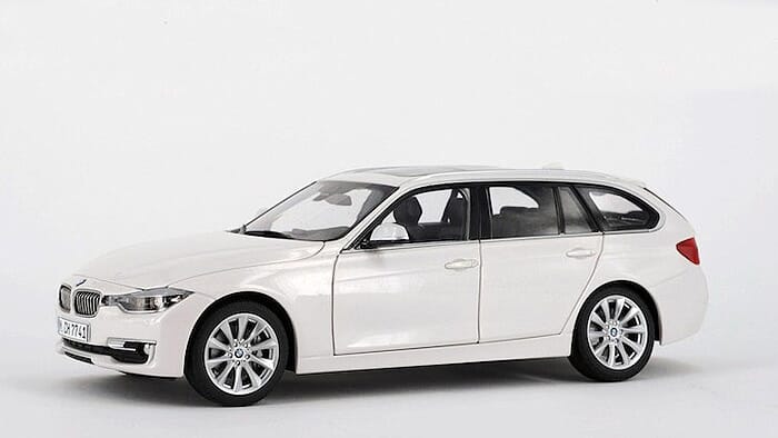 BMW 3 Series Touring Diecast Model 1:18 scale Mineral White