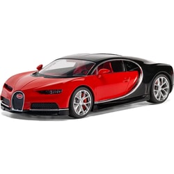 Bugatti Chiron 1:43 scale Plastic Model Car by Airfix in Red/Black