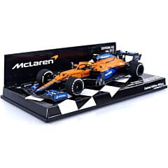 McLaren MCL35M Lando Norris (No.4 French GP 2021) in Orange/Blue