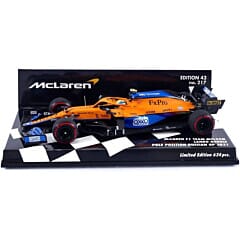 McLaren MCL35M Lando Norris (Pole Position Russian GP 2021) in Orange/Blue