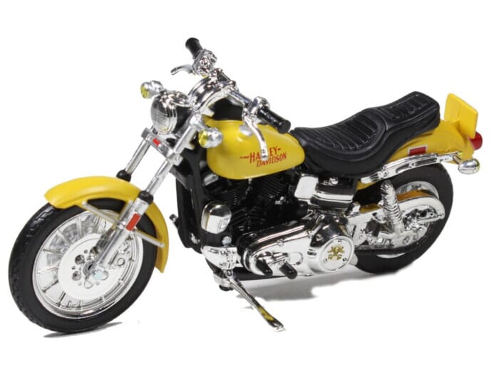 Harley Davidson 1977 FXS Low Rider Yellow 1:18 Scale Maisto Motorcycle Model 