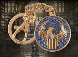 Fantastic Beasts Macusa Logo Metal Keychain NOBLE COLLECTIONS 