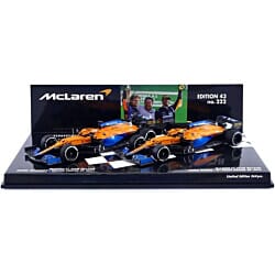 McLaren MCL35M Lando Norris and Daniel Ricciardo (Two Car Set Italian GP 2021) in Orange/Blue