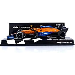 McLaren MCL35M Lando Norris (No.4 French GP 2021) in Orange/Blue
