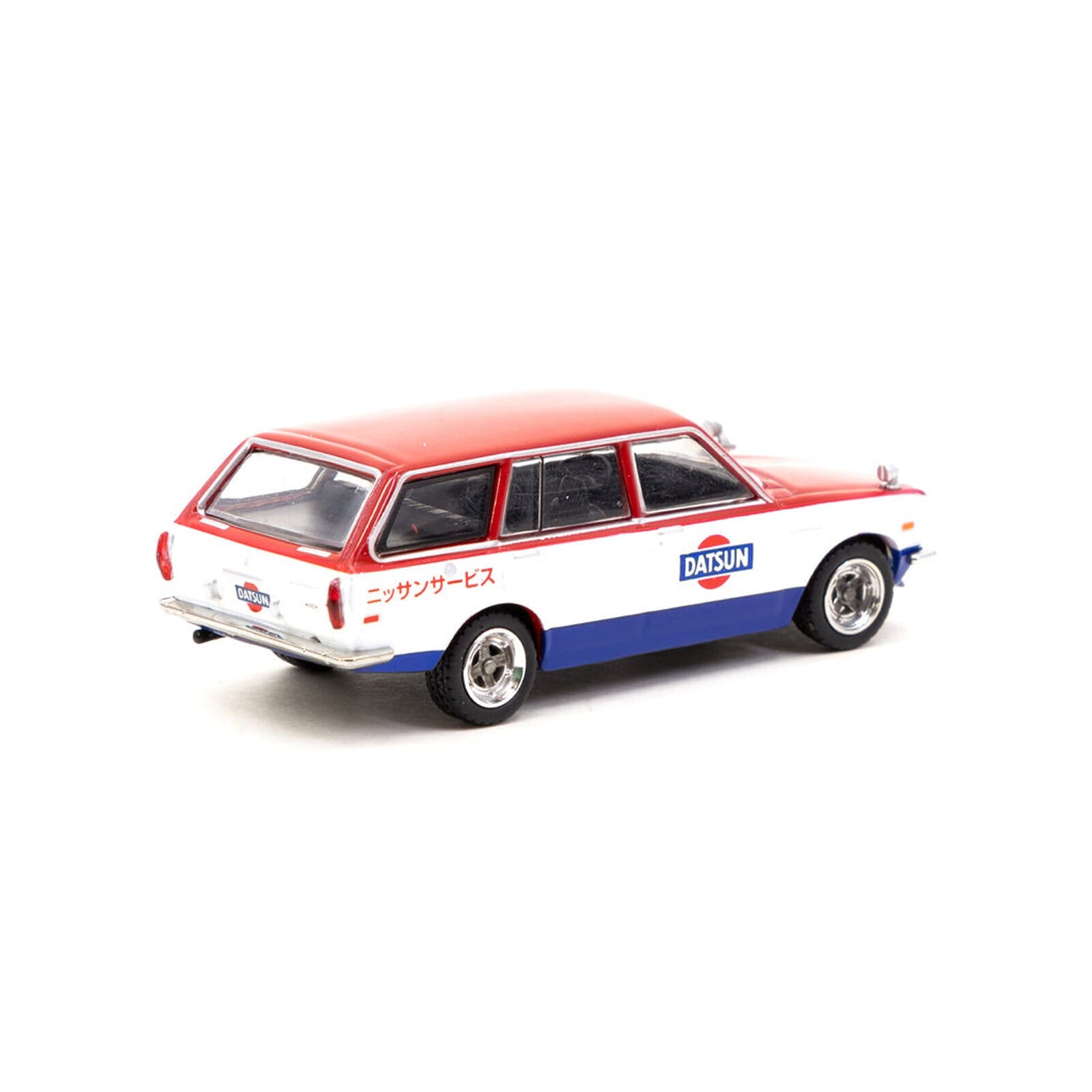 Datsun Bluebird 510 Wagon Diecast Model 1:64 scale Red/White