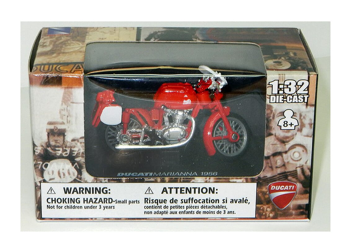 Mint with Box New Ray 1:32 Scale Ducati Marianna 1956 Motorcycle Nice Detail 