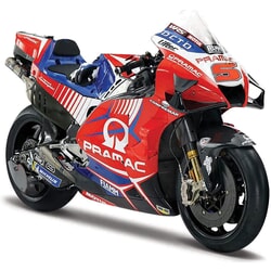 Ducati Pramac Racing 2021 1:18 scale Diecast Model Motorcycle by Maisto in Red/White