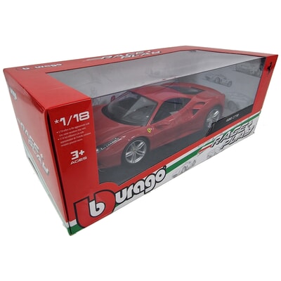 Buy Ferrari Burago 1/18 Scale Diecast - 18-16008 488 GTB Rosso red