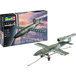 Fieseler Fi103 A/B (V-1) (1944) plastic model other kit made by Revell. 1:32 scale (approx. 26cm / 10.2in long). It is green and 