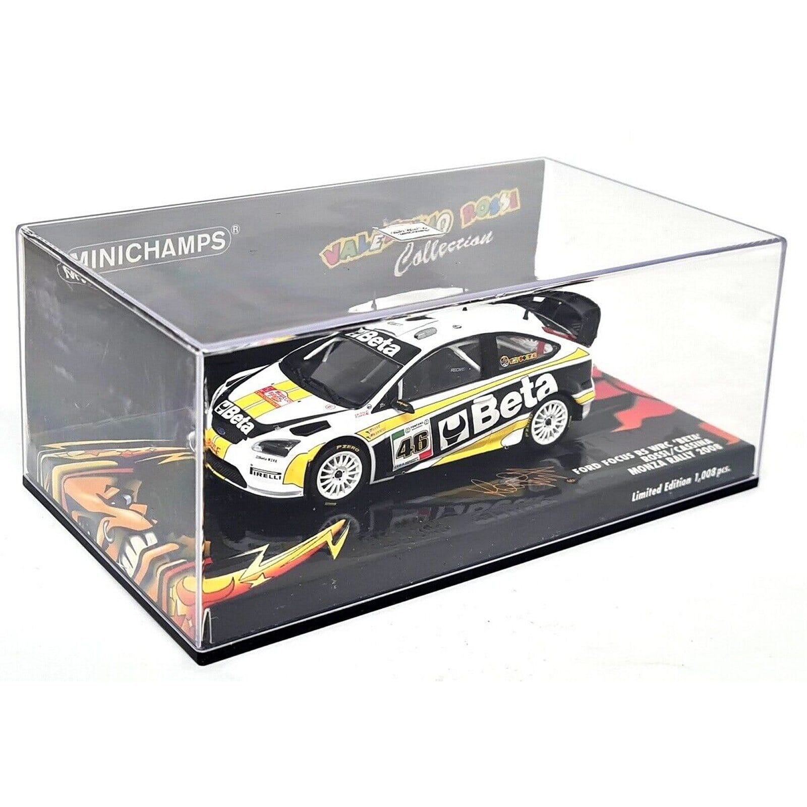 Ford Focus RS WRC Beta Diecast Model 1 43 Rossi Cassina