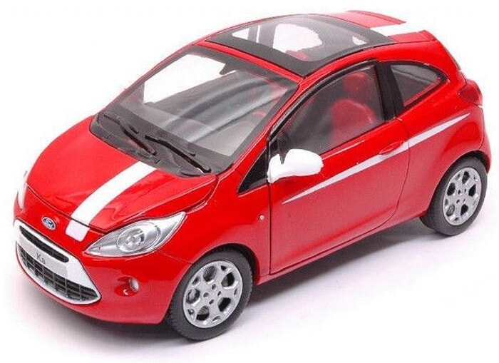  Ford Ka Diecast modelo escala rojo Motor Max