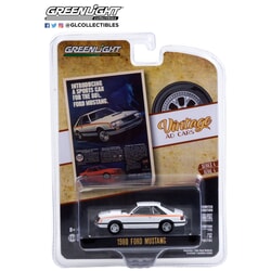 Ford Mustang Vintage Ad Cars 1980 1:64 scale Green Light Collectibles Diecast Model Car