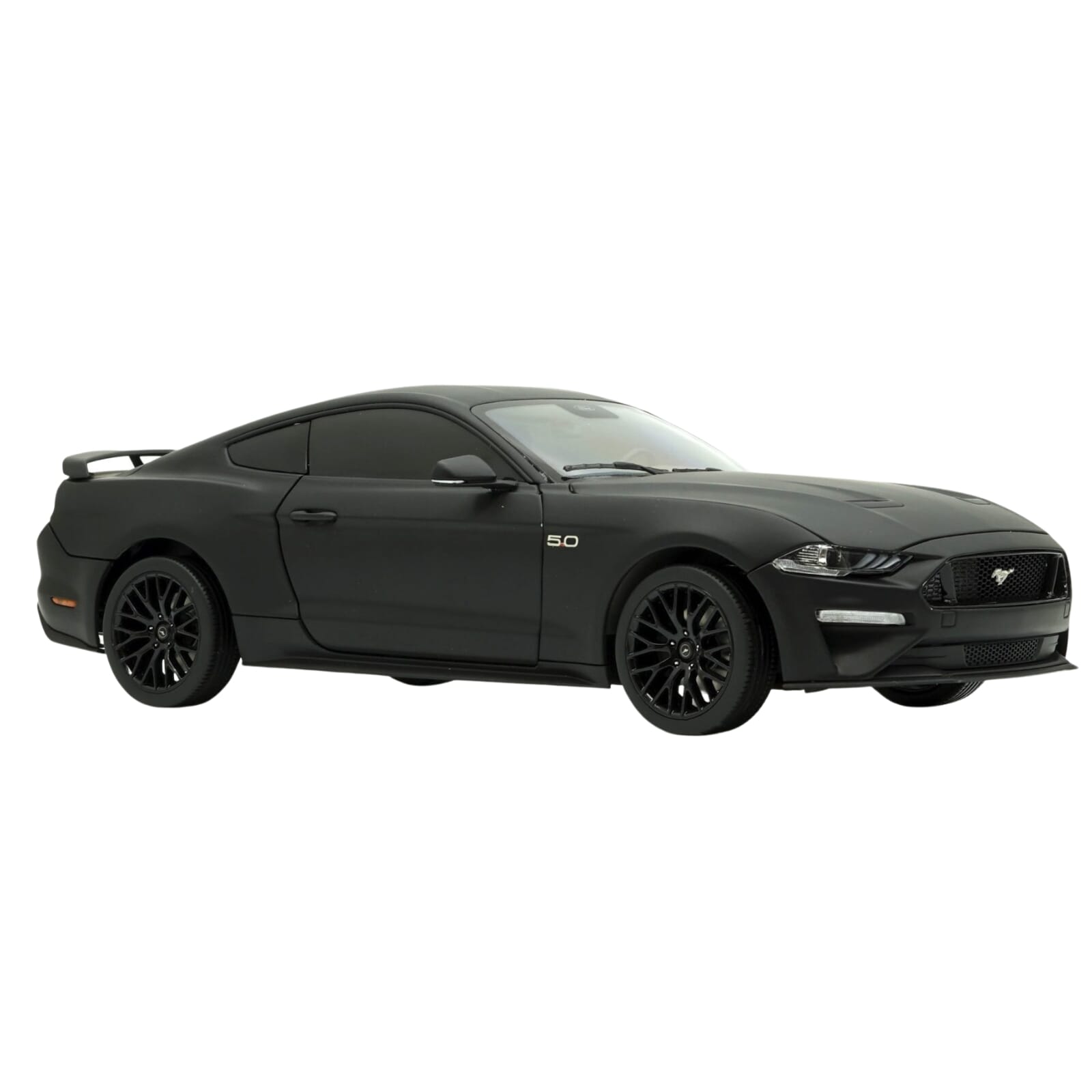 Ford Mustang GT 5.0 Diecast Model 1 18 scale Matte Black