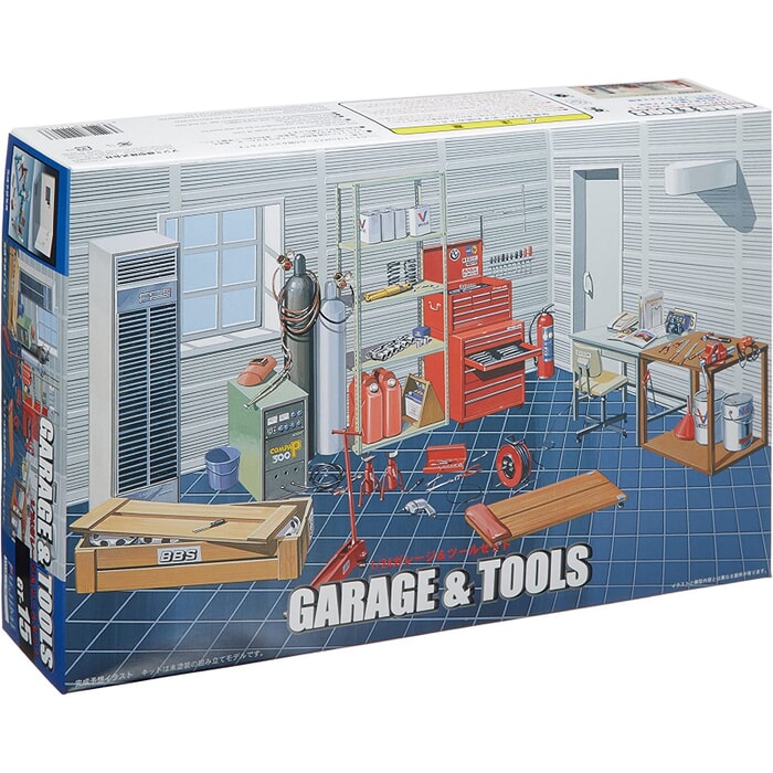 Garage and Tools 1:24 scale Diorama Accessory Kit by Fujimi