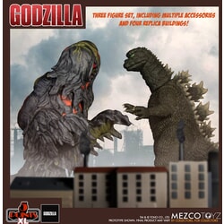 Godzilla Vs Hedorah 5 Points XL Figure Set from Godzilla - MEZCO 17094