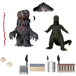 Godzilla Vs Hedorah 5 Points XL Figure Set from Godzilla - MEZCO 17094-DAMAGEDITEM
