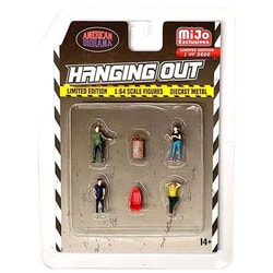 Hanging Out Figure Set Display 1:64 scale American Diorama