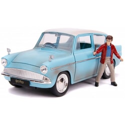 Ford Anglia with Harry Potter Figure 1:24 scale Jada Diecast Model Car
