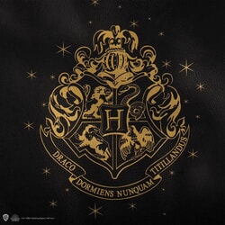 Hogwarts Faux Leather Shopping Bag From Harry Potter in Black