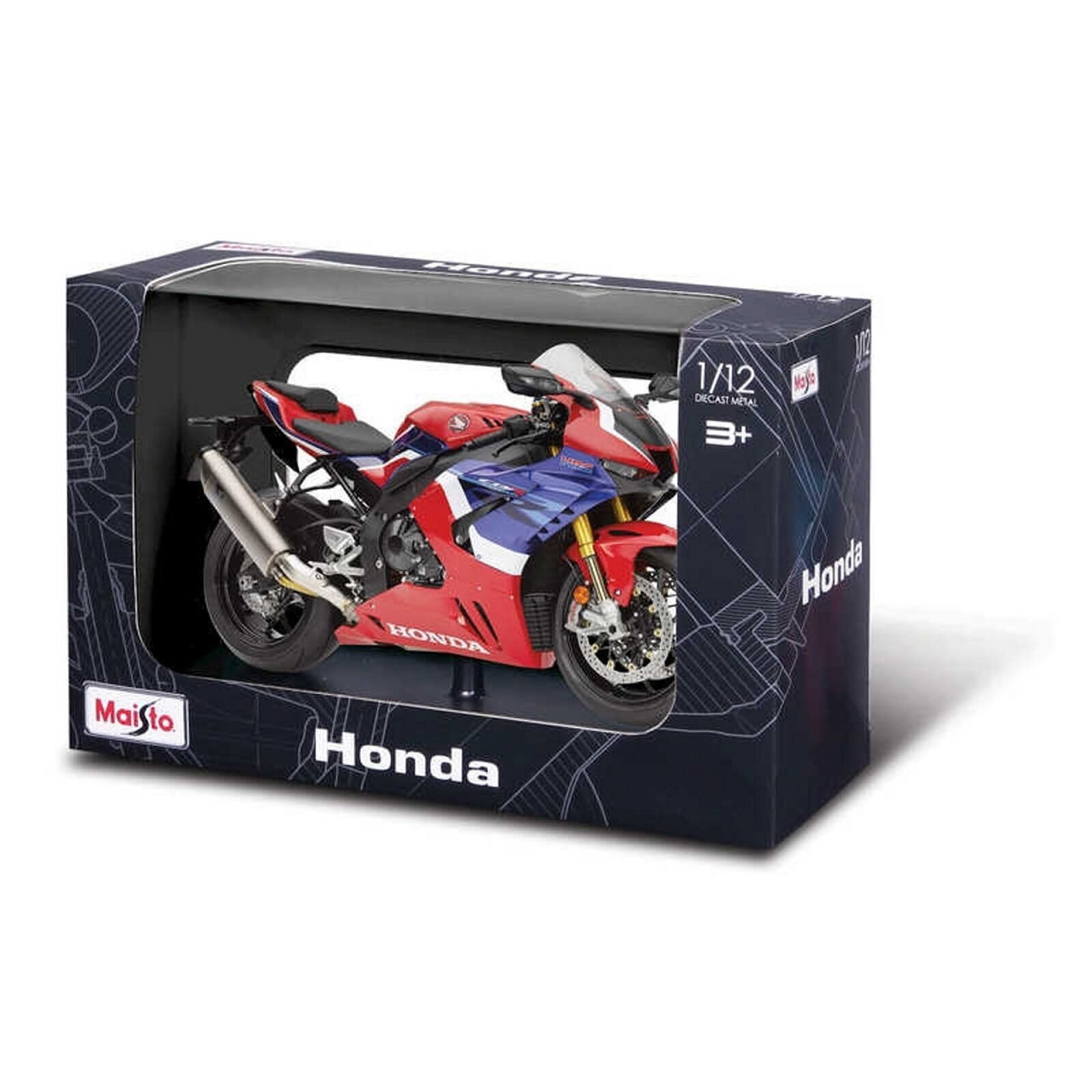 Honda CBR1000RR-R Fireblade SP Diecast Model 1:12 Red/Blue