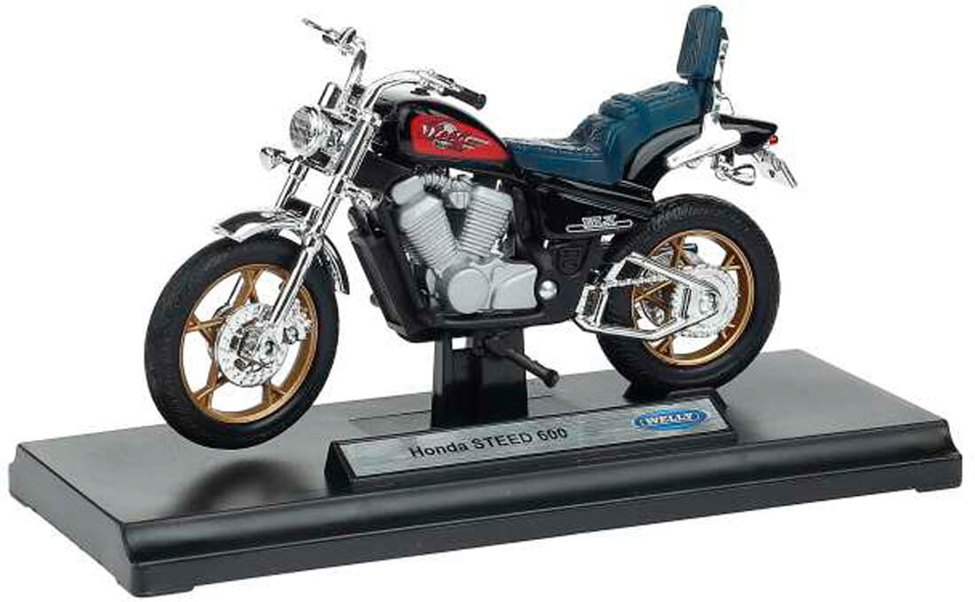 1:18 scale Welly Honda Steed 600 motorcycles cruiser bike moto model Diecast toy 