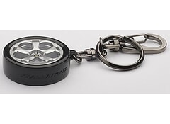 Lamborghini Gallardo Wheel Keychain in Silver