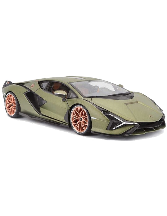 Lamborghini Sian Diecast Model 1:18 scale Green Bburago