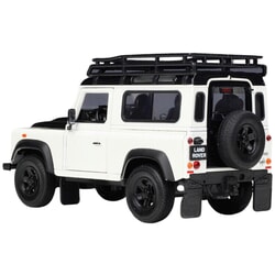 Land Rover Defender (With Roof Rack) in White/Black