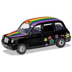 London Taxi TX1 Rainbow Edition Diecast Model Car