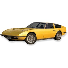 Maserati Indy 1:32 scale Plastic Model Car by Airfix in Yellow