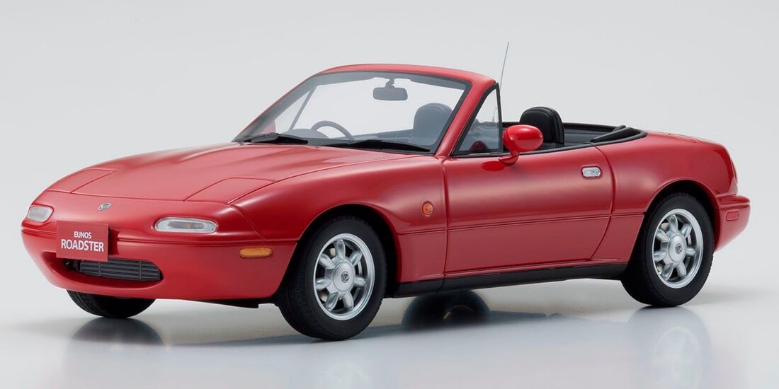 Mazda Eunos Roadster Resin Model 1:18 scale Red Kyosho