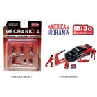 Mechanic 4 Figure Set 1:64 scale Diorama Accessory by American Diorama