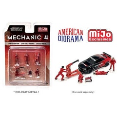 Mechanic 4 Figure Set 1:64 scale Diorama Accessory by American Diorama