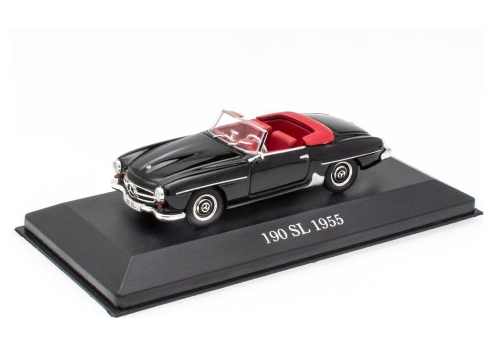 上品なスタイル Black ◇ W121 1955 Schwarz SL 190 Benz Mercedes 1