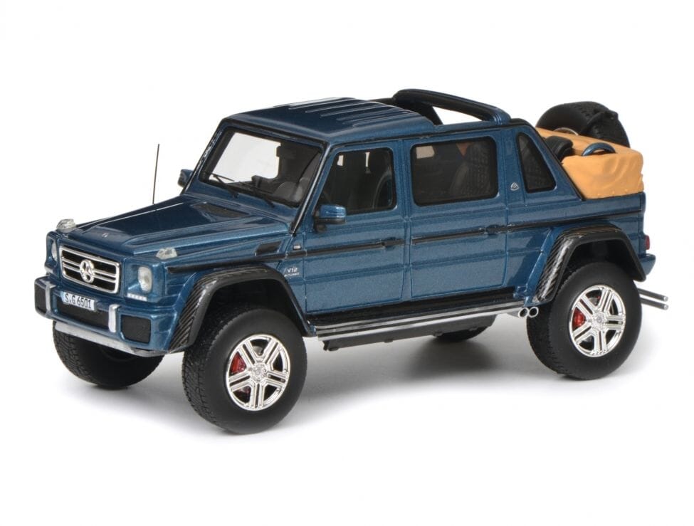 Mercedes Benz Maybach G650 Landaulet Resin Model 1:43 Blue