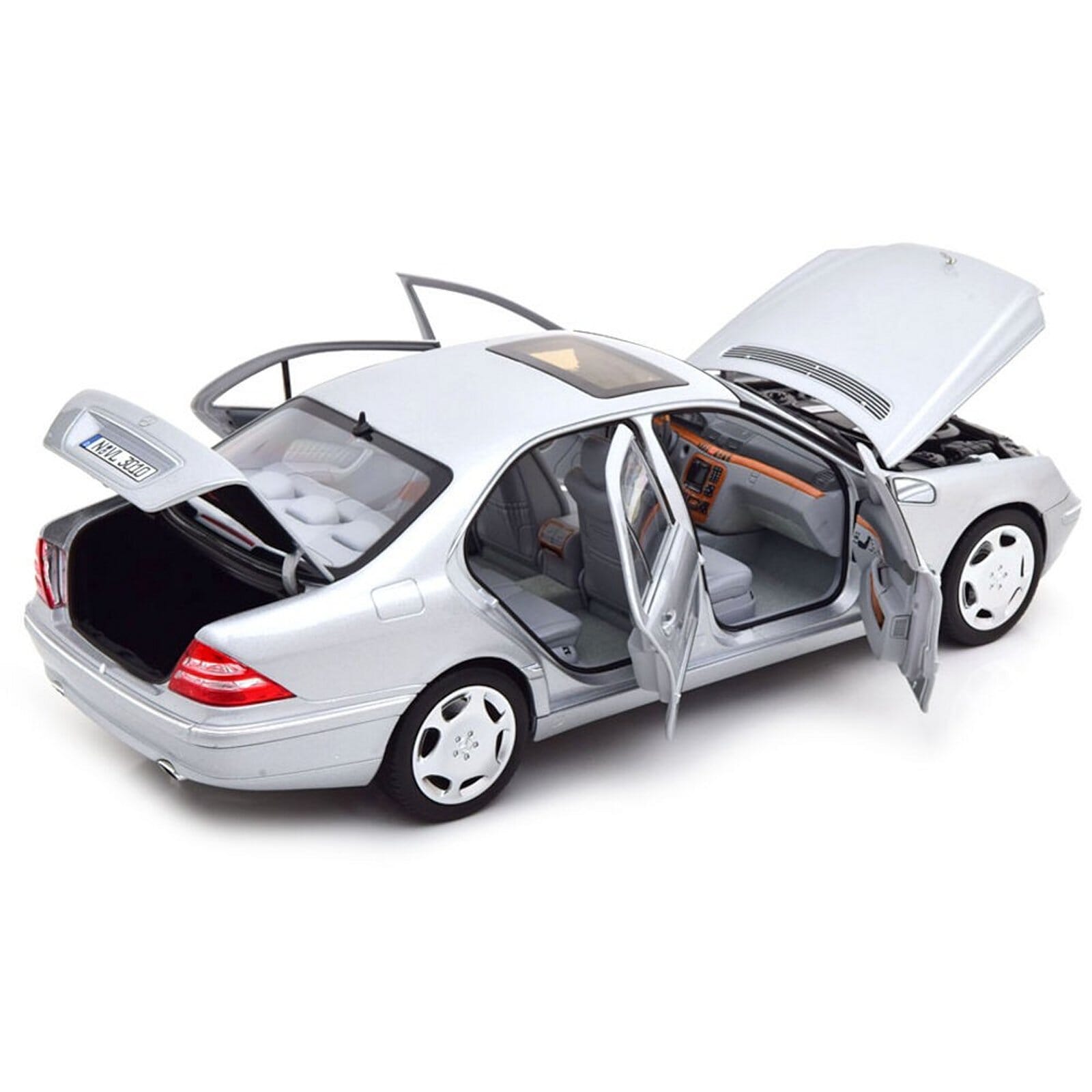 Mercedes Benz S600 Diecast Model 1 18 scale Silver Norev