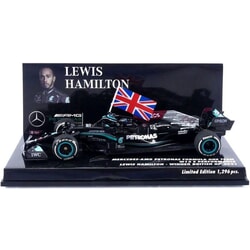 Mercedes Benz W12 E Performance Lewis Hamilton (Winner No.44 With Flag British GP 2021) in Black