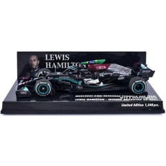 Mercedes Benz W12 E Performance Lewis Hamilton (Winner No.44 With Flag Brazilian GP 2021) in Black