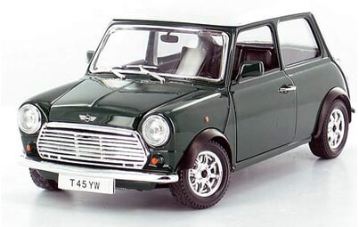 1 miniature car including: 1 MINI COOPER BURAGO Scale 1/…