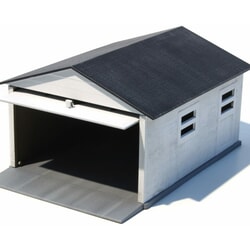 Mini Garage Display 1:64 scale With Working Door AMT