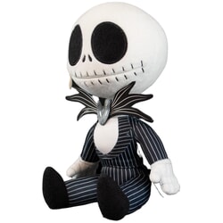 Jack Skellington Zipper Mouth Plush From The Nightmare Before Christmas in Black/White