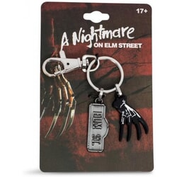 Keychain From Nightmare On Elm Street in Silver/Black