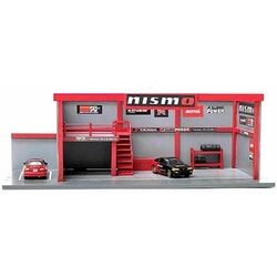 Nismo Decal Garage Diorama Display 1:64 scale Red/Black